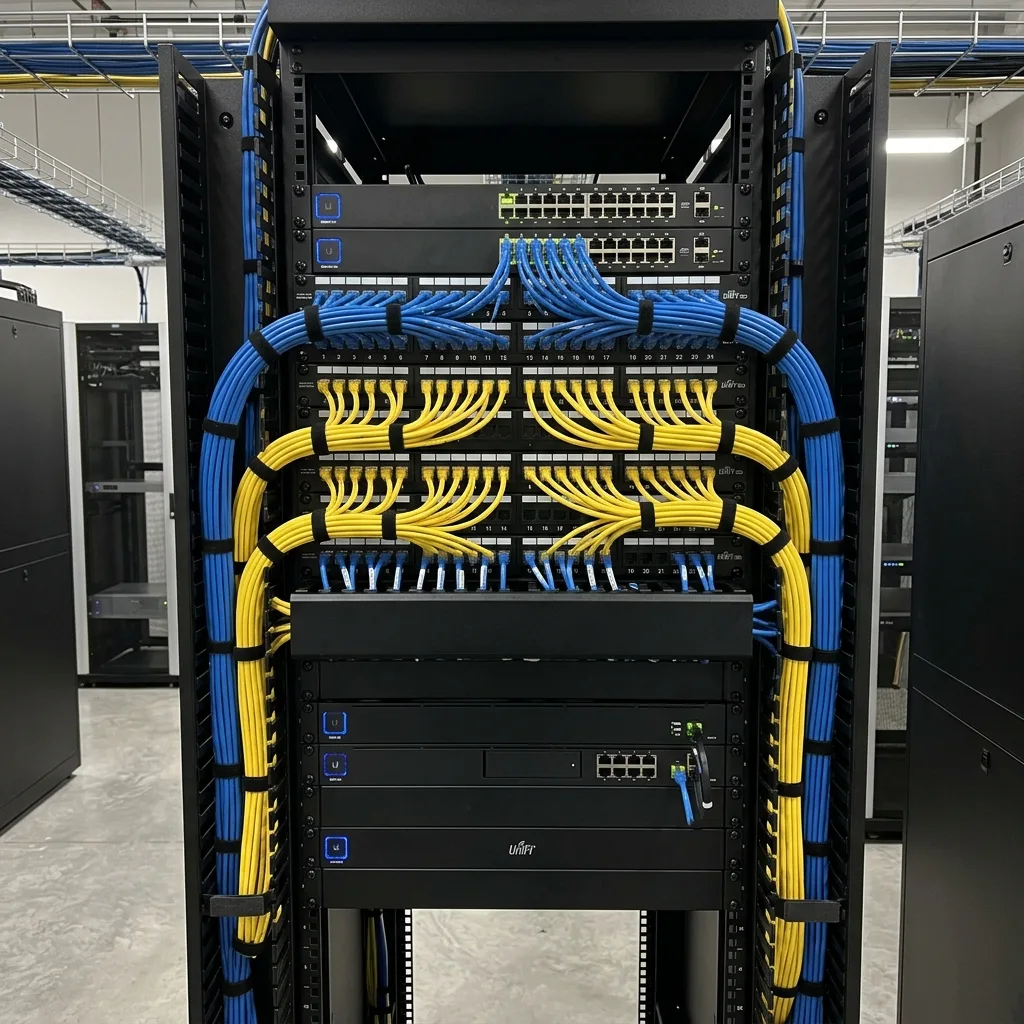 Structured Network Rack Architecture Enclosure
